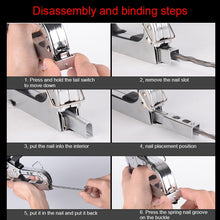 Load image into Gallery viewer, Nail Gun U Type / T Type / Door Type Nail Universal Nailer, Nailer, With Handle Case, With 1000 PCS Nails, With Handle Case &amp; 1000 PCS Nails