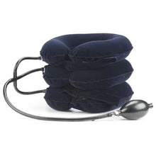 Load image into Gallery viewer, Household Full Cashmere Cervical Traction Instrument Neck Protection Inflatable Cervical Spine Massage Instrument, Full Cashmere (Black), Full Cashmere (Coffee), Full Cashmere (Grey), Full Cashmere (Blue), Full Cashmere (Purple), Full Cashmere (Rose Red)