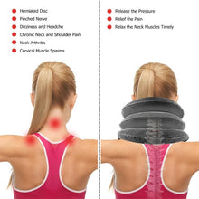 Load image into Gallery viewer, Household Full Cashmere Cervical Traction Instrument Neck Protection Inflatable Cervical Spine Massage Instrument, Full Cashmere (Black), Full Cashmere (Coffee), Full Cashmere (Grey), Full Cashmere (Blue), Full Cashmere (Purple), Full Cashmere (Rose Red)