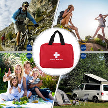 Load image into Gallery viewer, 234 In 1 Portable Home Outdoor Emergency Supplies Kit Survival Rescue Box, 26x18x8cm (Green), 26x18x8cm (Red)
