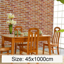 Load image into Gallery viewer, Horizontal Large Brick Creative 3D Stone Brick Decoration Wallpaper Stickers Bedroom Living Room Wall Waterproof Wallpaper Roll, Size: 45 x 1000cm, Horizontal large brick