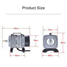 Load image into Gallery viewer, ACO-001 18W 38L/Min Electromagnetic Air Pump Compressor Seafood Fish Tank Increase Oxygen Air Flow Spliter, US Plug, ACO-001
