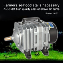 Load image into Gallery viewer, ACO-001 18W 38L/Min Electromagnetic Air Pump Compressor Seafood Fish Tank Increase Oxygen Air Flow Spliter, US Plug, ACO-001