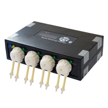 Load image into Gallery viewer, Jebao DP-4 7.5W Auto Dosing Pump Peristalsis Pump 4-Channel Dosing Aquarium Tank Coral Reef Automatic Feeder Liquid Dispenser, US Plug, DP-4 DP-4 7.5W