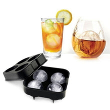Load image into Gallery viewer, Ball Shape 4-Grid Silicone Ice Cube Mold, Ball Shape