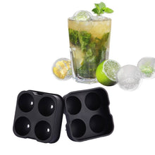 Load image into Gallery viewer, Ball Shape 4-Grid Silicone Ice Cube Mold, Ball Shape