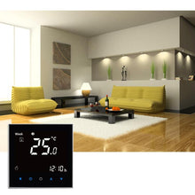 Load image into Gallery viewer, BHT-2001 3A Load Water Heating Type LCD Digital Heating Room Thermostat, Display Clock / Temperature / Time / Week / Heat etc., BHT-2001 3A (Black)