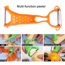 Load image into Gallery viewer, Portable Fruits and Vegetables Peeler Apple Cucumber Potato Skinner, Vegetable Cutter(Orange)