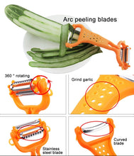 Load image into Gallery viewer, Portable Fruits and Vegetables Peeler Apple Cucumber Potato Skinner, Vegetable Cutter(Orange)