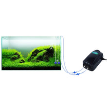 Load image into Gallery viewer, SOBO SB-748 8W Double Outlets Adjustable Flow Silent Aquarium Air Pump Fish Tank Oxygen Air Pump, 8W Double Outlets