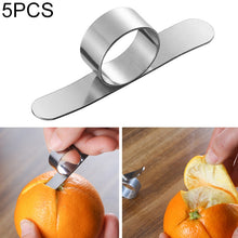 Load image into Gallery viewer, 5 PCS Stainless Steel Finger Open Orange Peeler Parer Tool, 5 PCS Stainless Steel