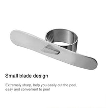 Load image into Gallery viewer, 5 PCS Stainless Steel Finger Open Orange Peeler Parer Tool, 5 PCS Stainless Steel