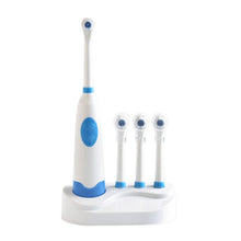 Load image into Gallery viewer, 2W Creative Household Waterproof Rotary Electric Toothbrush Set with 4 Replacement Brush Heads &amp; Base, 8500 Revolutions Per Minute