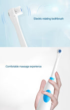 Load image into Gallery viewer, 2W Creative Household Waterproof Rotary Electric Toothbrush Set with 4 Replacement Brush Heads &amp; Base, 8500 Revolutions Per Minute