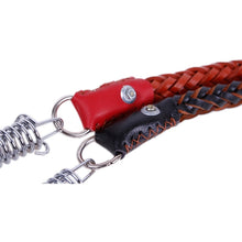 Load image into Gallery viewer, Cowhide Traction Belt Dog Collar Telescopic Dog Rope, Suitable For Medium and Large Dogs, M, Rope Length: 128cm Collar Size: 32-44cm