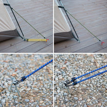 Load image into Gallery viewer, 2 PCS Outdoor Tent Crude Elastic Rope Tied High Luggage Rope Clothesline Camping, Length: 60cm, Diameter: 8mm, Random Color Delivery