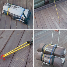 Load image into Gallery viewer, 2 PCS Outdoor Tent Crude Elastic Rope Tied High Luggage Rope Clothesline Camping, Length: 60cm, Diameter: 8mm, Random Color Delivery