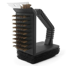 Load image into Gallery viewer, Outdoor Barbecue Cleaning Brush Camping Picnic BBQ Copper Wire Grill Three In One Right Angle Copper Wire Triangular Brush, BBQ Copper Brush