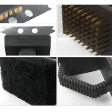 Load image into Gallery viewer, Outdoor Barbecue Cleaning Brush Camping Picnic BBQ Copper Wire Grill Three In One Right Angle Copper Wire Triangular Brush, BBQ Copper Brush