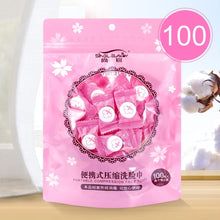 Load image into Gallery viewer, 100 PCS Candy Style Portable Disposable Travel Cotton Towel, Size: 22*20cm, 100 PCS