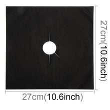 Load image into Gallery viewer, 4 PCS Gas Furnace Surface Ultra-thin Fibre Material Thickened Stovetop Protective Cleaning Pad, Size: 27*27 cm (Black), 4 PCS