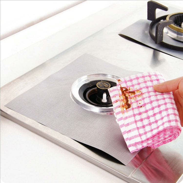 4 PCS Gas Furnace Surface Ultra-thin Fibre Material Thickened Stovetop Protective Cleaning Pad, Size: 27*27 cm (Black), 4 PCS