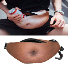 Load image into Gallery viewer, Creative Funny Anti-harassment Artificial Belly Shape Outdoor Bags, Multifunctional Portable Unisex Sports Belly Waist Bag, HC0879A, HC0879B, HC0879C, HC0879D, HC0879E, HC0879F