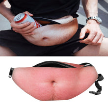 Load image into Gallery viewer, Creative Funny Anti-harassment Artificial Belly Shape Outdoor Bags, Multifunctional Portable Unisex Sports Belly Waist Bag, HC0879A, HC0879B, HC0879C, HC0879D, HC0879E, HC0879F