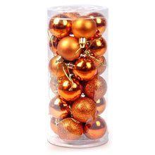 Load image into Gallery viewer, 24 PCS 8cm Plating Plastic Christmas Tree Decorations Hanging String Ball, Random Color Delivery, Diameter: 8cm