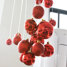 Load image into Gallery viewer, 24 PCS 8cm Plating Plastic Christmas Tree Decorations Hanging String Ball, Random Color Delivery, Diameter: 8cm
