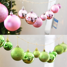 Load image into Gallery viewer, 24 PCS 8cm Plating Plastic Christmas Tree Decorations Hanging String Ball, Random Color Delivery, Diameter: 8cm
