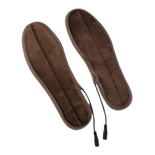Load image into Gallery viewer, USB Electric Powered Heated Insoles Keep Feet Warm Pad with USB Cable &amp; Power Adapter, Size: 41-42 yard