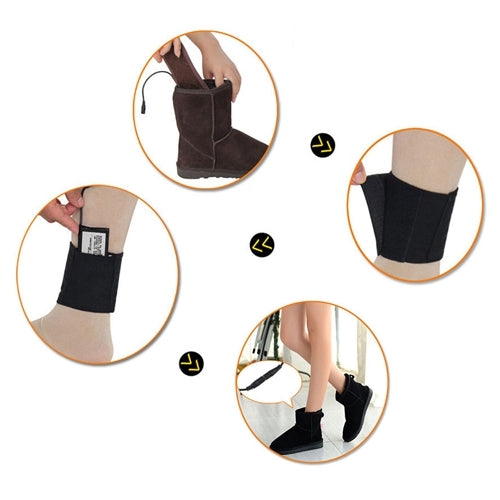 Lithium Battery Powered & Rechargeable Heated Insoles Keep Feet Warm Pad, Keep Warm 8-9 hours, Size: 39-40 yard