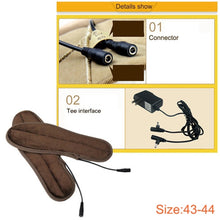 Load image into Gallery viewer, Lithium Battery Powered &amp; Rechargeable Heated Insoles Keep Feet Warm Pad, Keep Warm 8-9 hours, Size: 43-44 yard, Size: 43-44yard