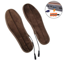 Load image into Gallery viewer, USB Electric Powered Heated Insoles Keep Feet Warm Pad with USB Cable, Size: 43-44 yard
