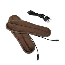 Load image into Gallery viewer, USB Electric Powered Heated Insoles Keep Feet Warm Pad with USB Cable, Size: 43-44 yard