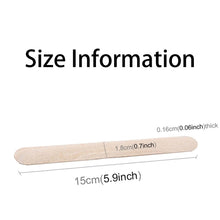 Load image into Gallery viewer, 100 PCS 15cm Wooden Spatulas Wipe Wax Tools Ice-cream Bar Sticks, Wipe Wax Tools