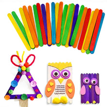 Load image into Gallery viewer, 100 PCS 15cm Wooden Spatulas Wipe Wax Tools Ice-cream Bar Sticks, Wipe Wax Tools
