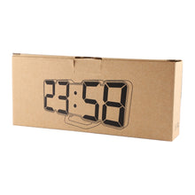 Load image into Gallery viewer, Modern 3D LED Sound Control Colorful Digital Alarm Clock Adjust Brightness Electronic Wall Glowing Hanging Clock with Remote Control, 9001 Black, 9001 White