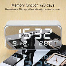 Load image into Gallery viewer, Multi-functional Large Screen LED Digital Music Alarm Clock with Time / Week / Temperature / Calendar Display &amp; Remote Control, DC 5V, Music Alarm Clock