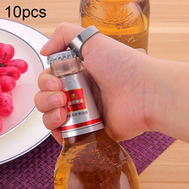 10pcs Ring Style Metal Beer Bottle & Can Opener, Inner Diameter: 2.2cm, 10pcs Ring Style