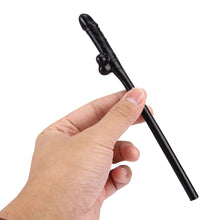 Load image into Gallery viewer, 10 PCS Dicky Sipping Straw, Length: about 19cm, Dicky Sipping Straw(Black)