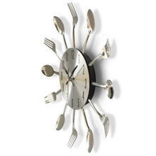 Load image into Gallery viewer, Creative Restaurant Kitchen Living Room Stainless Steel Knife and Fork Quartz Wall Clock