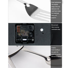 Load image into Gallery viewer, Creative Restaurant Kitchen Living Room Stainless Steel Knife and Fork Quartz Wall Clock