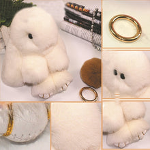 Load image into Gallery viewer, Lovely Dead Rex Rabbit Doll Pendant for Bag / Key Chains / Car ,Size: 15.0 x 14.0 x 8.0cm