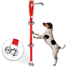 Load image into Gallery viewer, Pet Dog Training Bell Nylon Rope Traction Rope Doorbell Leash Dog Anti-lost Bell with 7 Bells