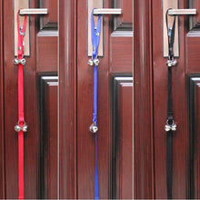 Load image into Gallery viewer, Pet Dog Training Bell Nylon Rope Traction Rope Doorbell Leash Dog Anti-lost Bell with 7 Bells