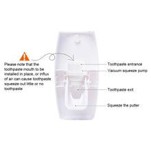 Load image into Gallery viewer, Automatic Toothpaste Dispenser Set with 5 Toothbrush Holder
