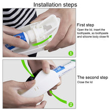 Load image into Gallery viewer, Automatic Toothpaste Dispenser Set with 5 Toothbrush Holder