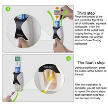 Load image into Gallery viewer, Automatic Toothpaste Dispenser Set with 5 Toothbrush Holder